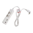 エルパ スイッチ付USBタップ 2P USB充電 WBK-2232SUA W