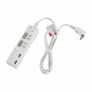 エルパ スイッチ付USBタップ 2P USB充電 WBK-2232SUA W