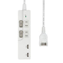 エルパ スイッチ付USBタップ 2P USB充電 WBK-2232SUA W