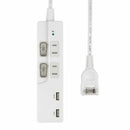 エルパ スイッチ付USBタップ 2P USB充電 WBK-2232SUA W