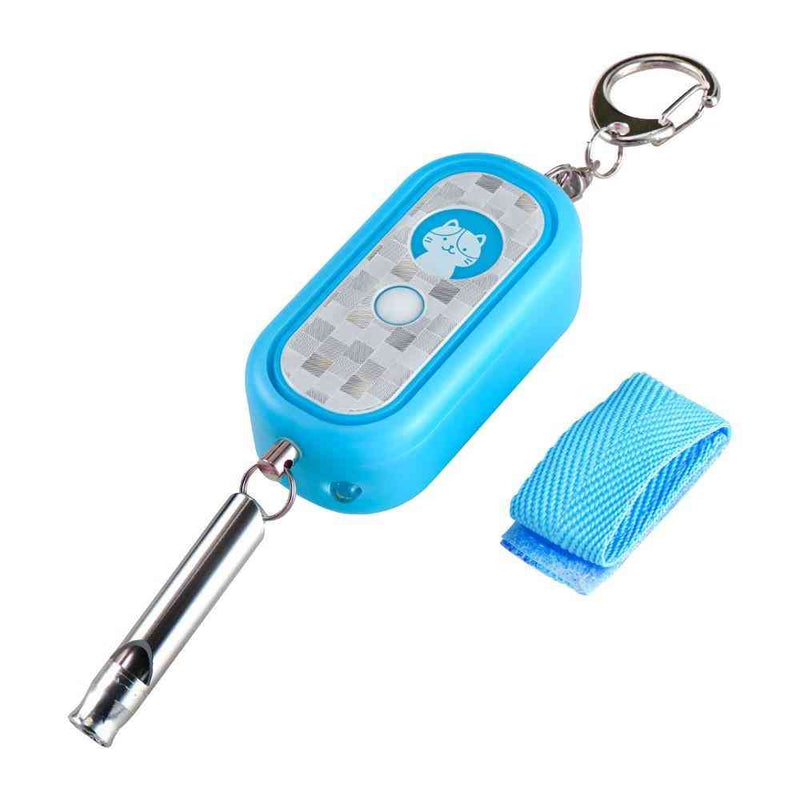 ELPA 光る防犯アラーム LEDライト ホイッスル付 AKB-300（BL） 1個