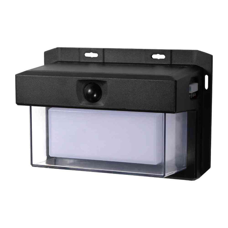 ELPA 二重構造ウォールライト 小型 ソーラー発電 暗闇人感 ESL-KN200SL 1個