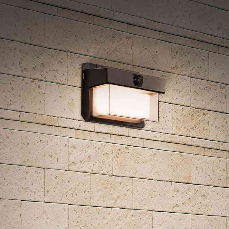 ELPA 二重構造ウォールライト 小型 ソーラー発電 暗闇人感 ESL-KN200SL 1個