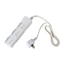 エルパ ELPA 耐雷スイッチ付タップ3P1M 雷ガード LEDランプでON／OFFが分かりやすい 省電力 WLK-31S（W）