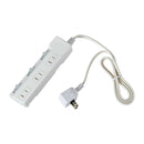 エルパ ELPA 耐雷スイッチ付タップ3P1M 雷ガード LEDランプでON／OFFが分かりやすい 省電力 WLK-31S（W）