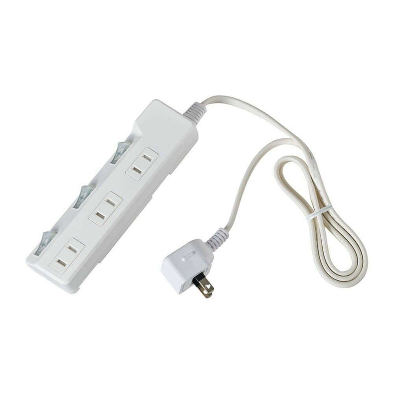 エルパ ELPA 耐雷スイッチ付タップ3P1M 雷ガード LEDランプでON／OFFが分かりやすい 省電力 WLK-31S（W）