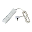 エルパ ELPA 耐雷スイッチ付タップ3P2M 雷ガード LEDランプでON／OFFが分かりやすい 省電力 WLK-32S（W）