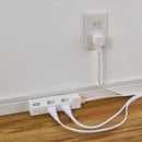 エルパ ELPA 耐雷スイッチ付タップ3P3M 雷ガード LEDランプでON／OFFが分かりやすい 省電力 WLK-33S（W）