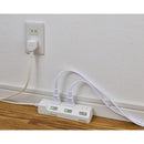 エルパ ELPA 耐雷スイッチ付タップ 3個口5M WLK-35S ホワイト