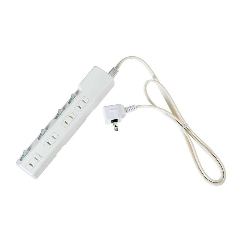 エルパ ELPA 耐雷スイッチ付タップ4P1M 雷ガード LEDランプでON／OFFが分かりやすい 省電力 WLK-41S（W）