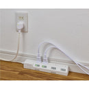 エルパ ELPA 耐雷スイッチ付タップ 4個口3M WLK-43S（W）