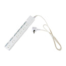 エルパ ELPA 耐雷スイッチ付タップ6P1M 雷ガード LEDランプでON／OFFが分かりやすい 省電力 WLK-61S（W）