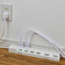 エルパ ELPA 耐雷スイッチ付タップ6P1M 雷ガード LEDランプでON／OFFが分かりやすい 省電力 WLK-61S（W）