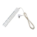 エルパ ELPA 耐雷スイッチ付タップ6P2M 雷ガード LEDランプでON／OFFが分かりやすい 省電力 WLK-62S（W）