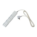 エルパ ELPA ブレーカー付耐雷スイッチ付タップ4P2M 雷ガード  WLK-42B（W）