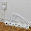 エルパ ELPA ブレーカー付耐雷スイッチ付タップ6P2M 雷ガード  WLK-62B（W）