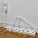 エルパ ELPA ブレーカー付耐雷スイッチ付タップ6P2M 雷ガード  WLK-62B（W）