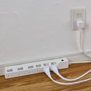 エルパ ELPA ブレーカー付耐雷スイッチ付タップ6P2M 雷ガード  WLK-62B（W）