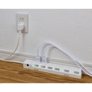 エルパ ELPA ブレーカー付耐雷スイッチ付タップ 6個口5M WLK-65B ホワイト