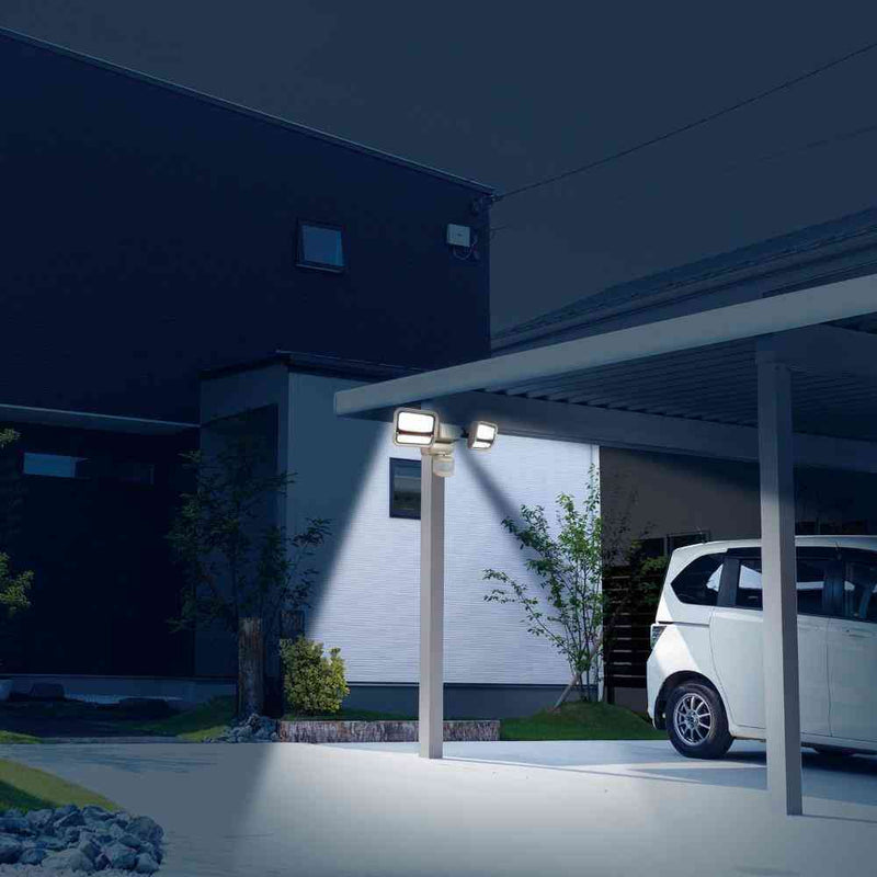 ELPA 防犯ライト ACコンセント式 二面発光 2灯 ESL-SS2002AC 1個