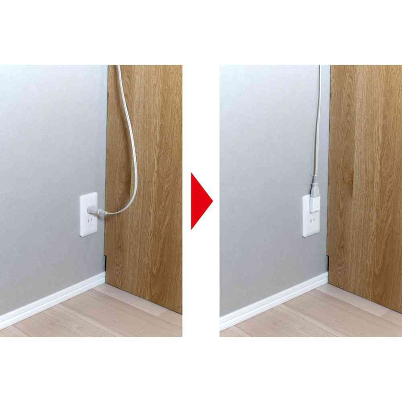 エルパ ELPA 電源タップ スイングアダプター ホワイト A-380B