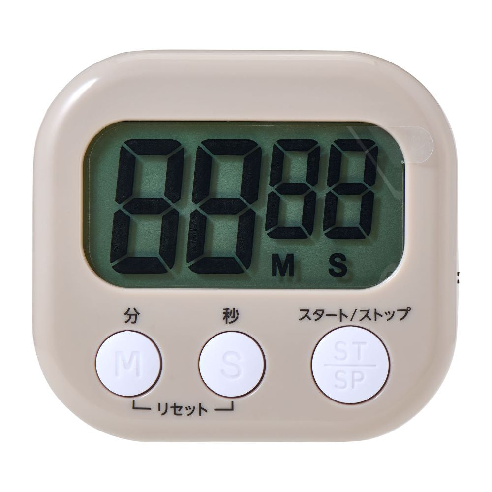 エルパ ELPA 大きく見やすいキッチンタイマー 便利なマグネット付き