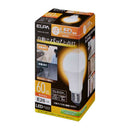朝日電器 エルパ ELPA 人感センサー付LED電球 60W 電球色相当 LDA8L-G-G5110PIR