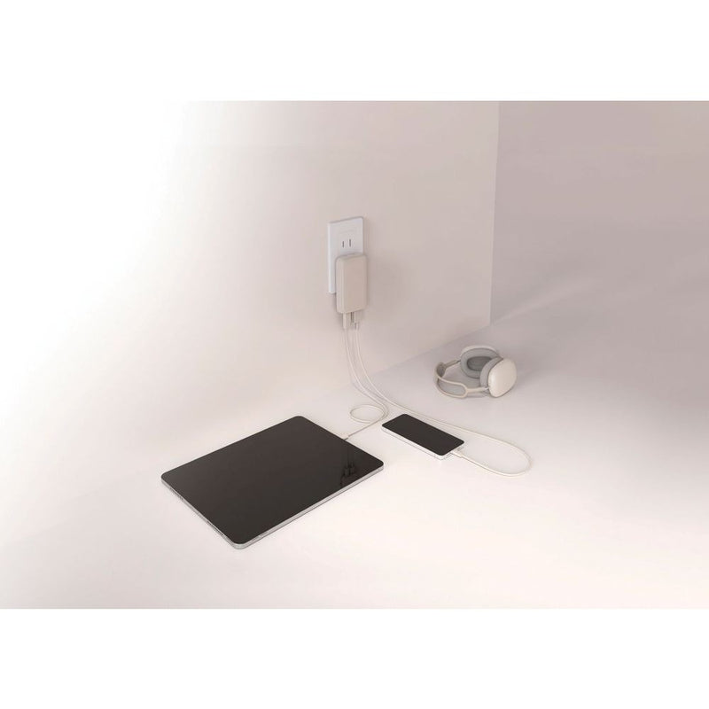 エルパ ELPA フラットUSBアダプター PD30W UC-23B ベージュ