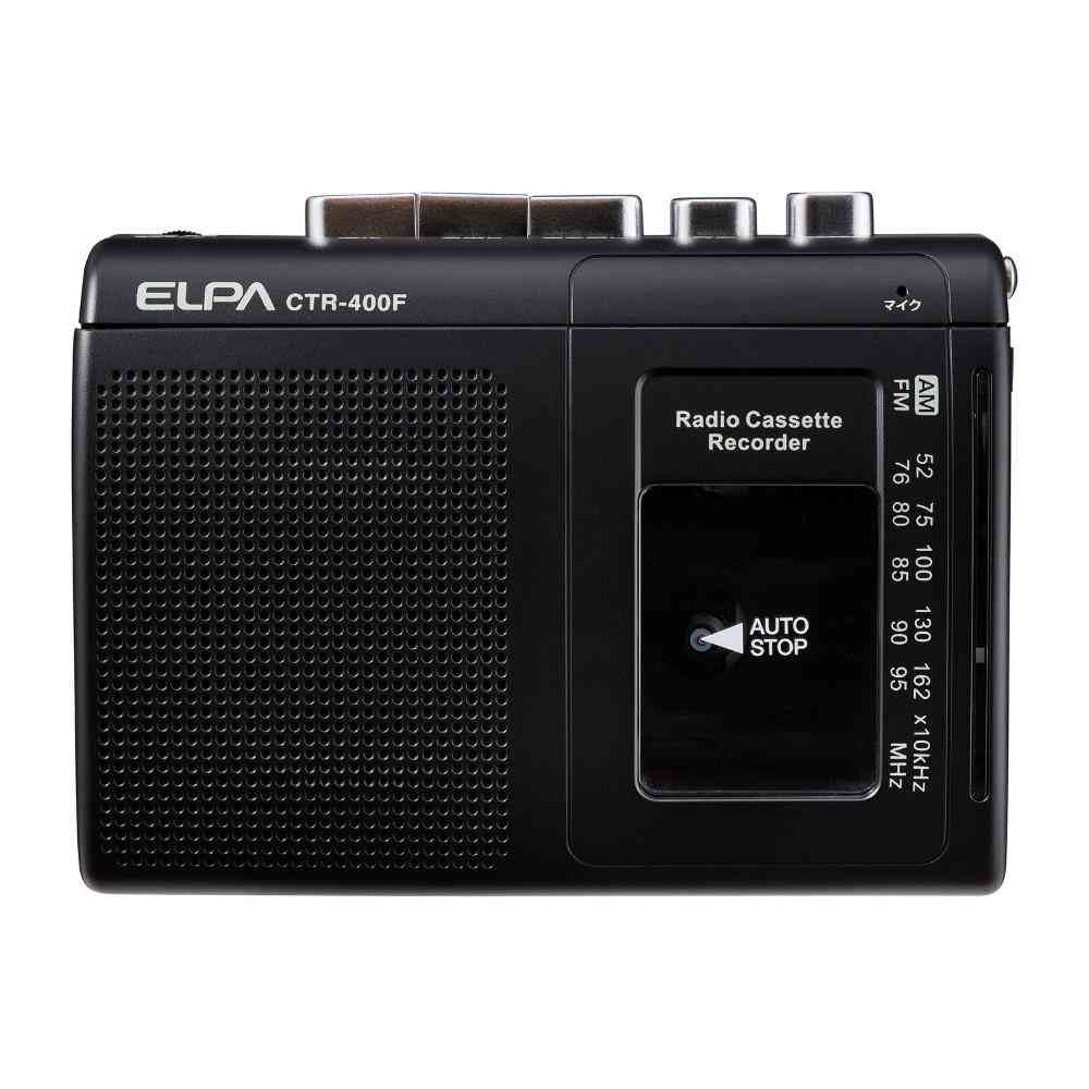 ELPA カセットテープレコーダー 録音再生 ラジオ付 CTR-400F 1個