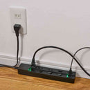 エルパ ELPA SW付USBタップ1m黒 WLK-3221SUC（BK）