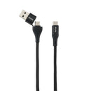 エルパ ELPA マグネットUSBケーブル ラウンド A＆CtoC MCA-ACC1560