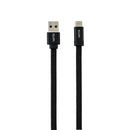 朝日電器 エルパ ELPA マグネットUSBケーブルフラット AtoC 1.5m MCA-FAC1527（BK）