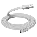 朝日電器 エルパ ELPA マグネットUSBケーブルフラット AtoC 1.5m MCA-FAC1527（WH）