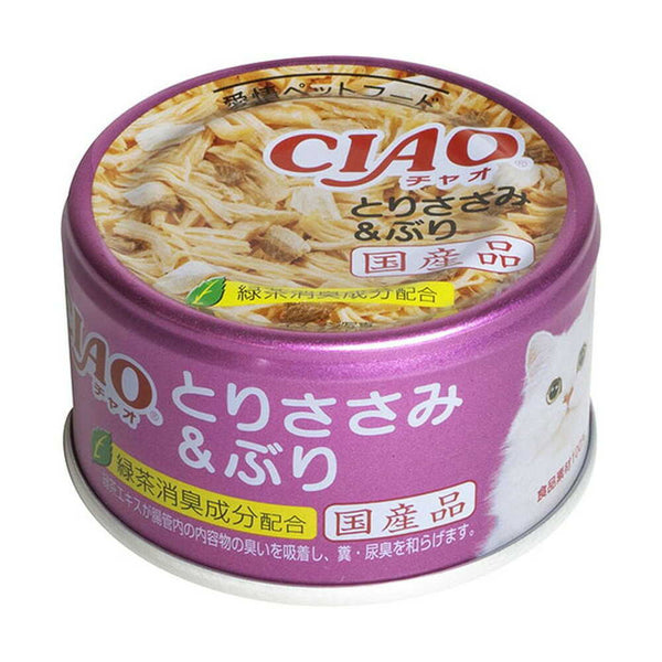 いなば CIAOホワイティ とりささみ＆ぶり 85g