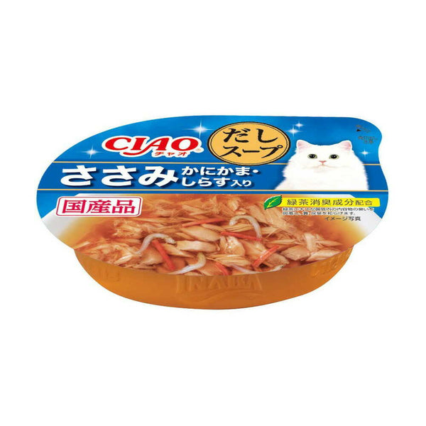 いなば チャオ このままだしスープささみかにかま・しらす入り 60g