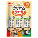 いなばペットフード 旅するちゅ〜る 3種の地鶏セレクション 6g×18P