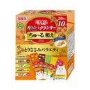 いなばペットフード CIAO 香り立つクランキー ちゅ〜る和え とりささみバラエティ 20g×10袋