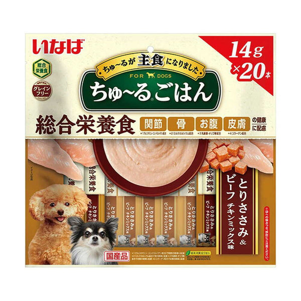 いなば ちゅーるごはん とりささみ＆ビーフ チキンミックス味 14g×20本