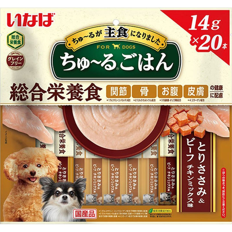 いなば ちゅーるごはん とりささみ＆ビーフ チキンミックス味 14g×20本