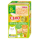 いなばペットフード CIAO だしスープ パウチ クリームスープバラエティ 40g×8袋