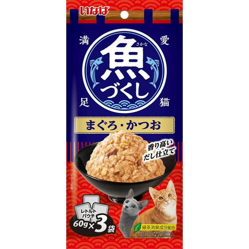 いなばペットフード いなば 魚づくし まぐろ・かつお 60g×3袋