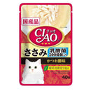 CIAOパウチ 乳酸菌入り ささみ かつお節味 40g