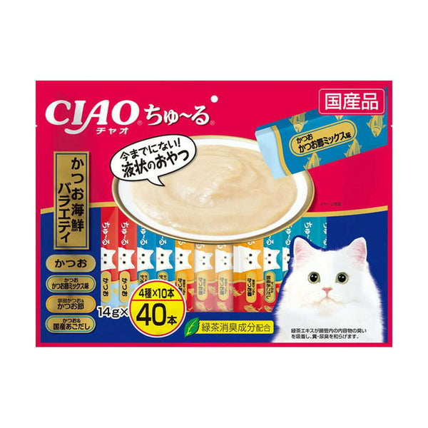 いなば CIAOちゅーる かつお海鮮バラエティ 40本