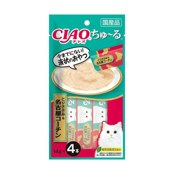 いなば CIAOちゅーる とりささみ＆名古屋コーチン 4本