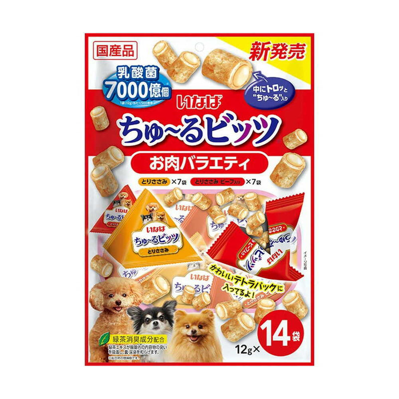 いなばペットフード いなば ちゅーるビッツ お肉バラエティ 12g×14袋