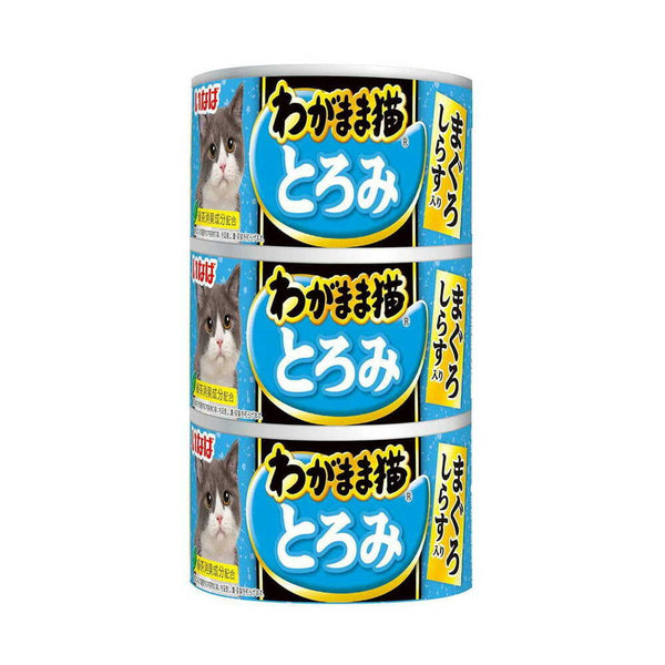 いなば わがまま猫 とろみ まぐろ しらす入り 140g×3缶