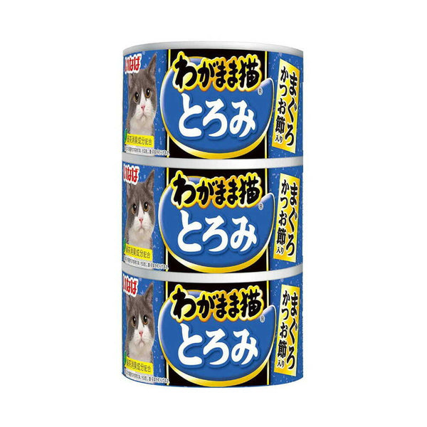 いなば わがまま猫 とろみ まぐろ かつお節入り 140g×3缶