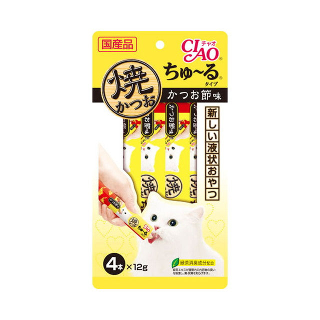 Ciao 烤鲣鱼 Churu Type Bonito Flavor 12g x 4 Pieces