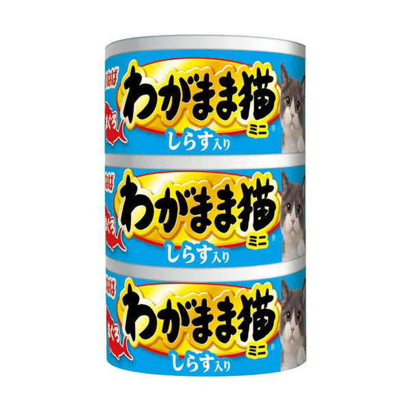 いなば わがまま猫 まぐろミニ3缶しらす入り まぐろ 60g×3