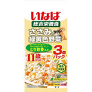 いなばペットフード いなば ささみと緑黄色野菜 11歳からの鶏軟骨入り 60g×3袋